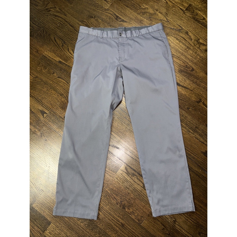 Nike Pants Golf Standard Fit Dri-Fit Mens Size 38x30 Dark Gray‎ Comfort Waist